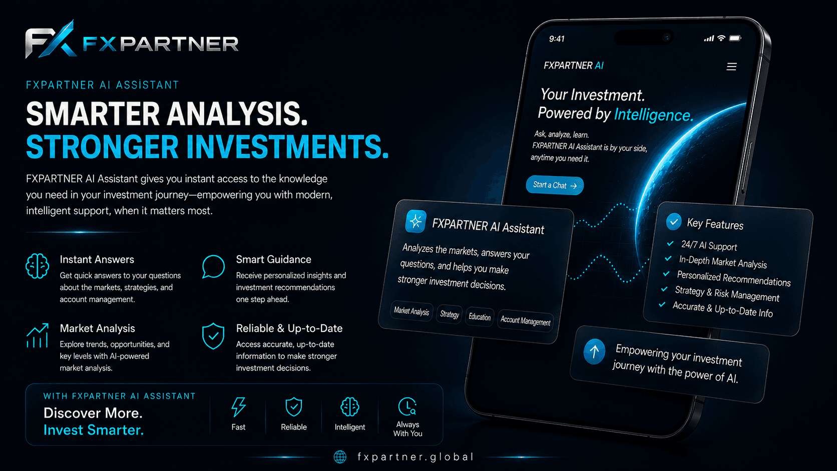 FXPARTNER AI Assistant — smarter analysis, stronger investments